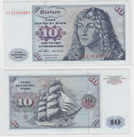 T146405 Banknote 10 DM Deutsche Mark Ro. 270a Schein 2.Jan. 1970 KN CC 7178499 Z - 10 Deutsche Mark