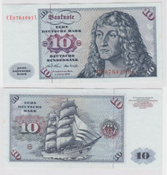 T146419 Banknote 10 DM Deutsche Mark Ro. 270b Schein 2.Jan. 1970 KN CE 0784091 L - 10 DM