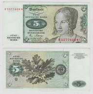 T146426 Banknote 5 DM Deutsche Mark Ro. 285a Schein 2.Jan. 1980 KN B 5577629 W - 5 Deutsche Mark