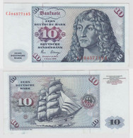 T146434 Banknote 10 DM Deutsche Mark Ro. 286a Schein 2.Jan. 1980 KN CJ 0457718 S - 10 Deutsche Mark