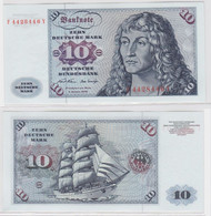 T146531 Banknote 10 DM Deutsche Mark Ro. 270a Schein 2.Jan. 1970 KN F 4428446 Y - 10 Deutsche Mark