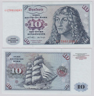 T146541 Banknote 10 DM Deutsche Mark Ro. 270a Schein 2.Jan. 1970 KN CC 7861326 Z - 10 Deutsche Mark