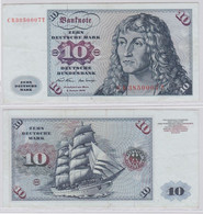 T146551 Banknote 10 DM Deutsche Mark Ro. 270a Schein 2.Jan. 1970 KN CB 3850007 T - 10 Deutsche Mark