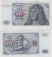 T146556 Banknote 10 DM Deutsche Mark Ro. 270b Schein 2.Jan. 1970 KN CE 1873065 S - 10 DM