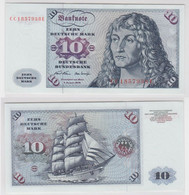 T146558 Banknote 10 DM Deutsche Mark Ro. 270a Schein 2.Jan. 1970 KN CC 1857938 E - 10 Deutsche Mark