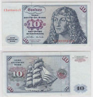 T146561 Banknote 10 DM Deutsche Mark Ro. 270b Schein 2.Jan. 1970 KN CE 9930031 U - 10 Deutsche Mark
