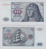 T146564 Banknote 10 DM Deutsche Mark Ro. 270a Schein 2.Jan. 1970 KN CB 1947247 K - 10 Deutsche Mark