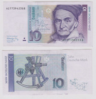 T146571 Banknote 10 DM Deutsche Mark Ro. 297a Schein 1.Aug. 1991 KN AZ 7739423S8 - 10 DM