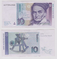 T146571 Banknote 10 DM Deutsche Mark Ro. 297a Schein 1.Aug. 1991 KN AZ 7739423S8 - 10 Deutsche Mark