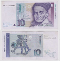 T146585 Banknote 10 DM Deutsche Mark Ro. 303a Schein 1.Okt. 1993 KN DG 2853563N4 - 10 Deutsche Mark