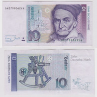 T146586 Banknote 10 DM Deutsche Mark Ro. 303a Schein 1.Okt. 1993 KN DN 3799062Y4 - 10 DM