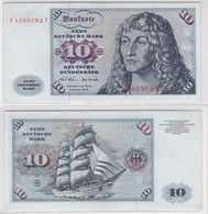 T146595 Banknote 10 DM Deutsche Mark Ro. 270a Schein 2.Jan. 1970 KN F 4586592 Y - 10 DM