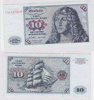 T146652 Banknote 10 DM Deutsche Mark Ro. 270a Schein 2.Jan. 1970 KN F 9112123 W - 10 DM