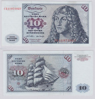 T146672 Banknote 10 DM Deutsche Mark Ro. 270a Schein 2.Jan. 1970 KN CB 1197392 F - 10 Deutsche Mark