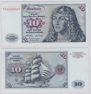 T146682 Banknote 10 DM Deutsche Mark Ro. 270b Schein 2.Jan. 1970 KN CE 6662984 F - 10 Deutsche Mark