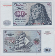 T146692 Banknote 10 DM Deutsche Mark Ro. 270a Schein 2.Jan. 1970 KN CD 8670343 A - 10 Deutsche Mark