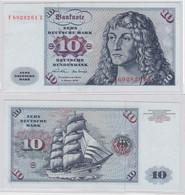 T146693 Banknote 10 DM Deutsche Mark Ro. 270a Schein 2.Jan. 1970 KN F 6928261 Z - 10 DM