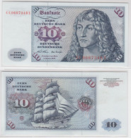 T146699 Banknote 10 DM Deutsche Mark Ro. 270a Schein 2.Jan. 1970 KN CC 0667348 X - 10 DM