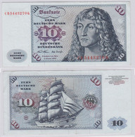 T146715 Banknote 10 DM Deutsche Mark Ro. 270a Schein 2.Jan. 1970 KN CB 5443270 Q - 10 Deutsche Mark