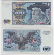 T146731 Banknote 100 DM Deutsche Mark Ro 278a Schein 1.Juni 1977 KN NF 7671911 U - 100 DM