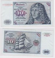 T146750 Banknote 10 DM Deutsche Mark Ro. 270a Schein 2.Jan. 1970 KN CC 0403448 Q - 10 DM