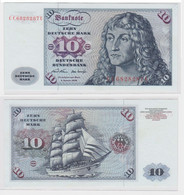 T146754 Banknote 10 DM Deutsche Mark Ro. 270a Schein 2.Jan. 1970 KN CC 6828287 U - 10 Deutsche Mark