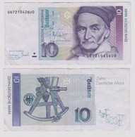 T146757 Banknote 10 DM Deutsche Mark Ro. 303a Schein 1.Okt. 1993 KN GG 7210426U0 - 10 Deutsche Mark