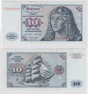 T146846 Banknote 10 DM Deutsche Mark Ro. 270b Schein 2.Jan. 1970 KN CE 3835484 U - 10 Deutsche Mark