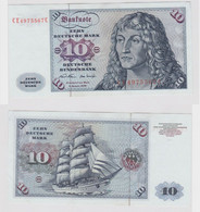 T146864 Banknote 10 DM Deutsche Mark Ro. 270b Schein 2.Jan. 1970 KN CE 4975567 C - 10 Deutsche Mark