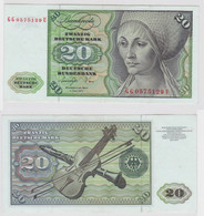 T146867 Banknote 20 DM Deutsche Mark Ro. 276a Schein 1.Juni 1977 KN GG 0575129 U - 20 Deutsche Mark