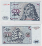 T146874 Banknote 10 DM Deutsche Mark Ro. 270a Schein 2.Jan. 1970 KN CC 5713578 Y - 10 Deutsche Mark
