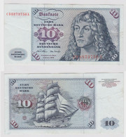 T146881 Banknote 10 DM Deutsche Mark Ro. 270a Schein 2.Jan. 1970 KN CD 8873756 A - 10 Deutsche Mark