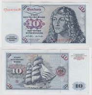 T146920 Banknote 10 DM Deutsche Mark Ro. 270b Schein 2.Jan. 1970 KN CE 6697585 M - 10 Deutsche Mark