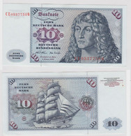 T146933 Banknote 10 DM Deutsche Mark Ro. 270b Schein 2.Jan. 1970 KN CE 0537758 Q - 10 Deutsche Mark