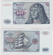 T147086 Banknote 10 DM Deutsche Mark Ro. 270a Schein 2.Jan. 1970 KN CD 4034011 A - 10 Deutsche Mark