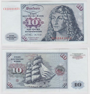 T147090 Banknote 10 DM Deutsche Mark Ro. 270a Schein 2.Jan. 1970 KN CD 5344165 A - 10 Deutsche Mark