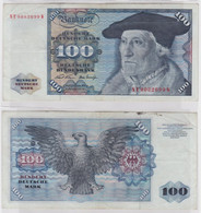 T147175 Banknote 100 DM Deutsche Mark Ro. 273b Schein 2.Jan 1970 KN NE 9082699 W - 100 Deutsche Mark