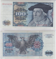 T147216 Banknote 100 DM Deutsche Mark Ro. 273b Schein 2.Jan 1970 KN NE 8171673 K - 100 Deutsche Mark