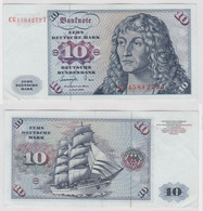 T147234 Banknote 10 DM Deutsche Mark Ro. 275a Schein 1.Juni 1977 KN CG 4584272 J - 10 Deutsche Mark