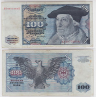 T147238 Banknote 100 DM Deutsche Mark Ro. 273b Schein 2.Jan 1970 KN NE 8077263 K - 100 DM