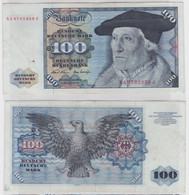 T147278 Banknote 100 DM Deutsche Mark Ro 273a Schein 2.Jan. 1970 KN NA 9782459 J - 100 DM