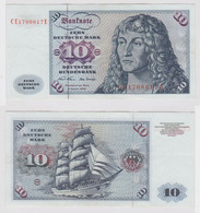 T147387 Banknote 10 DM Deutsche Mark Ro. 270b Schein 2.Jan. 1970 KN CE 1708617 E - 10 DM