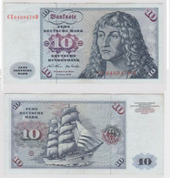T147483 Banknote 10 DM Deutsche Mark Ro. 270b Schein 2.Jan. 1970 KN CE 9469479 D - 10 Deutsche Mark