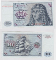 T147510 Banknote 10 DM Deutsche Mark Ro. 270a Schein 2.Jan. 1970 KN CD 8334640 A - 10 Deutsche Mark