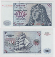 T147528 Banknote 10 DM Deutsche Mark Ro. 270b Schein 2.Jan. 1970 KN CE 1063923 Q - 10 Deutsche Mark