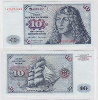 T147568 Banknote 10 DM Deutsche Mark Ro. 270a Schein 2.Jan. 1970 KN CA 2937463 J - 10 DM
