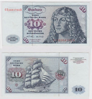 T147574 Banknote 10 DM Deutsche Mark Ro. 270b Schein 2.Jan. 1970 KN CE 2304762 D - 10 DM