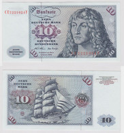 T147575 Banknote 10 DM Deutsche Mark Ro. 270b Schein 2.Jan. 1970 KN CE 7221024 F - 10 Deutsche Mark