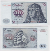 T147577 Banknote 10 DM Deutsche Mark Ro. 270a Schein 2.Jan. 1970 KN CA 2937738 J - 10 Deutsche Mark