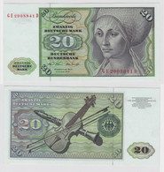T147843 Banknote 20 DM Deutsche Mark Ro. 271b Schein 2.Jan. 1970 KN GE 2908841 D - 20 DM